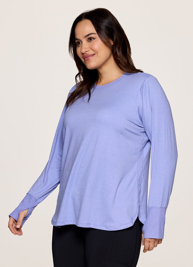 Plus Studio Super Soft Tunic Tee, Purple / Purple, alternate image number null