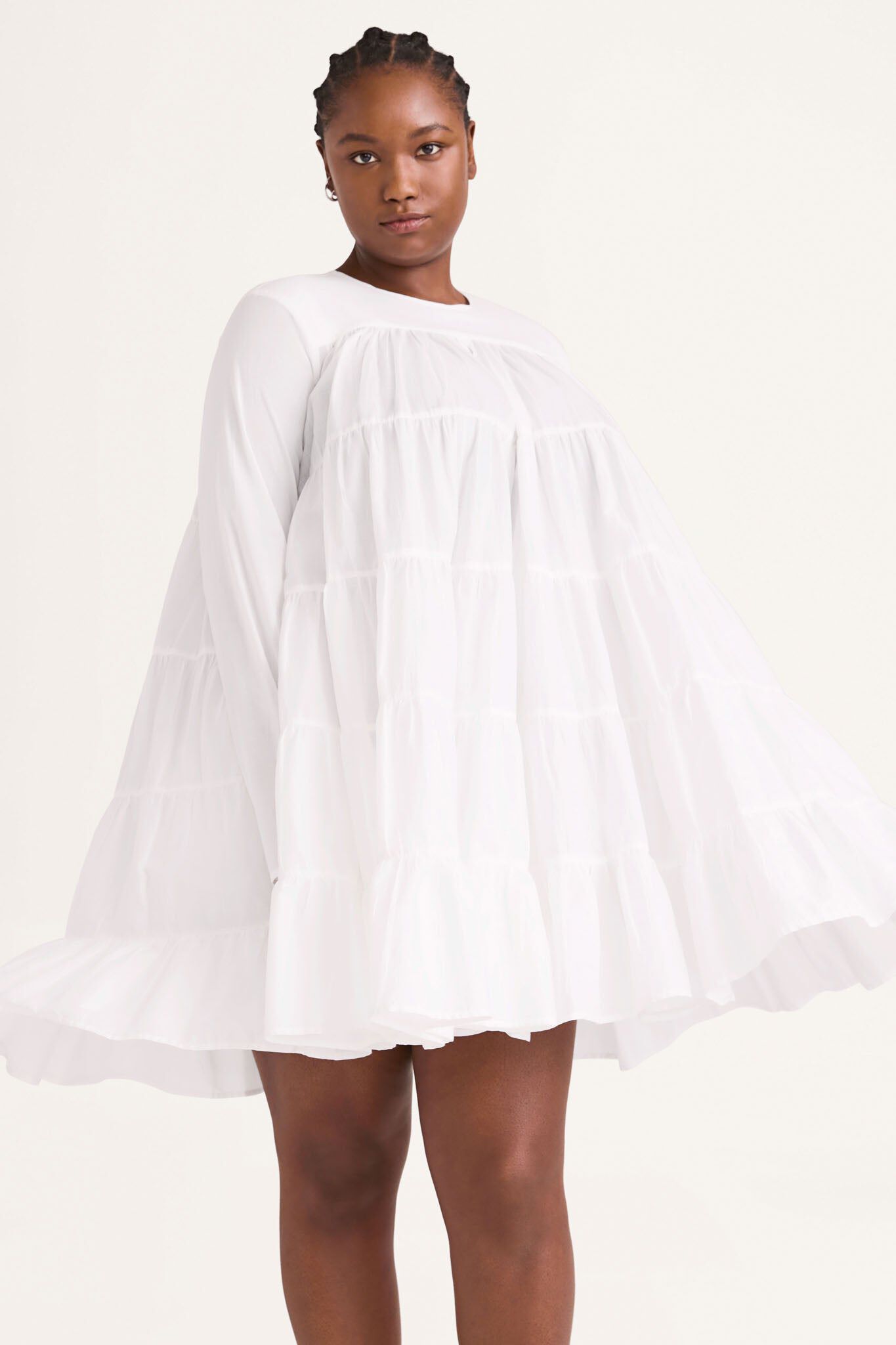 Soliman Dress, White / White, hi-res image number 0