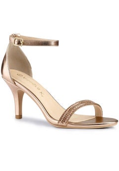 Gold Lace Up Stiletto Heels