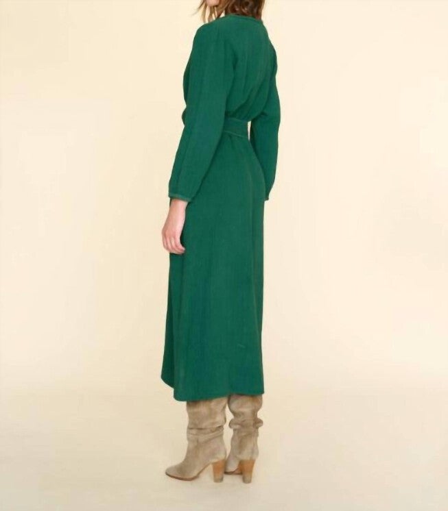 FAITH DRESS IN PINE NEEDLE, Pine Needle / Hunter Green, alternate image number null