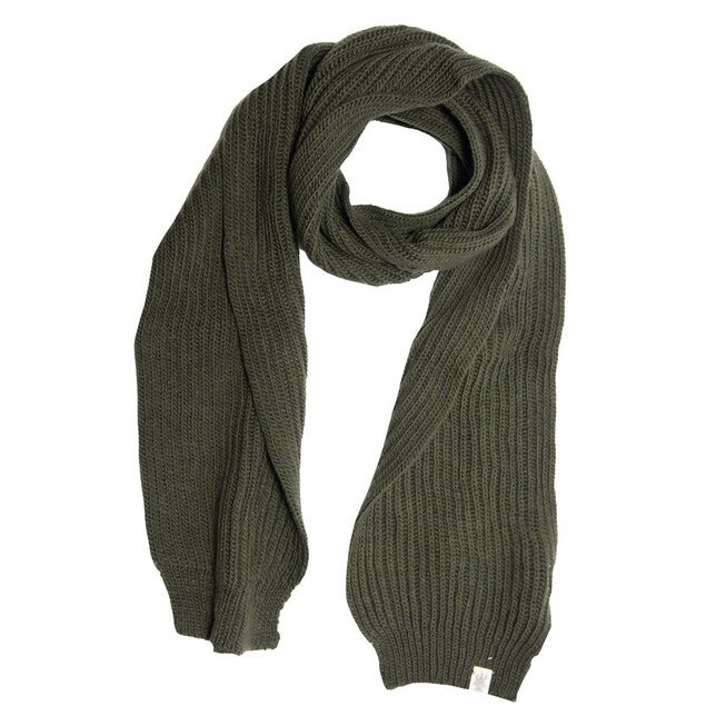 LAURENT RIB SCARF IN OLIVE, Olive / Olive Green, hi-res image number 0