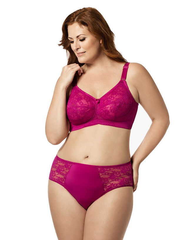 Elila Women's Make It Lace Softcup Bra, Fuchsia / Magenta, hi-res image number 0