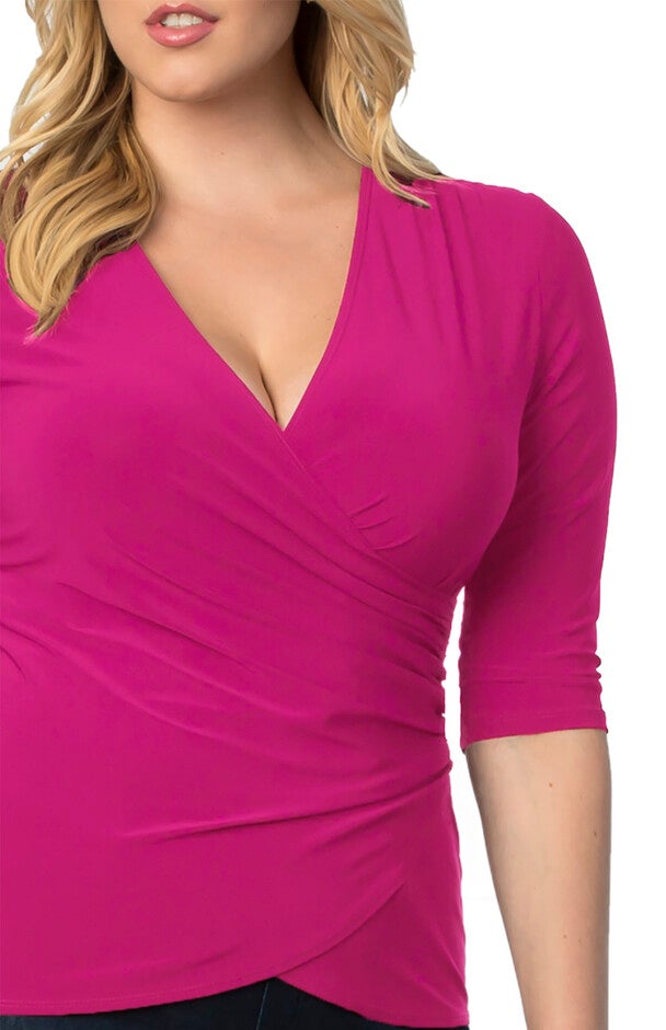 Femme Fatale Faux Wrap Top, , alternate image number 5