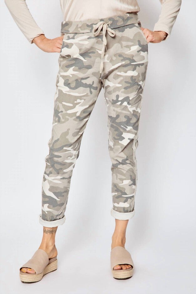 D STYLE SILVER STRIPE CAMO PANTS IN SAND, Sand / Beige, hi-res image number 0