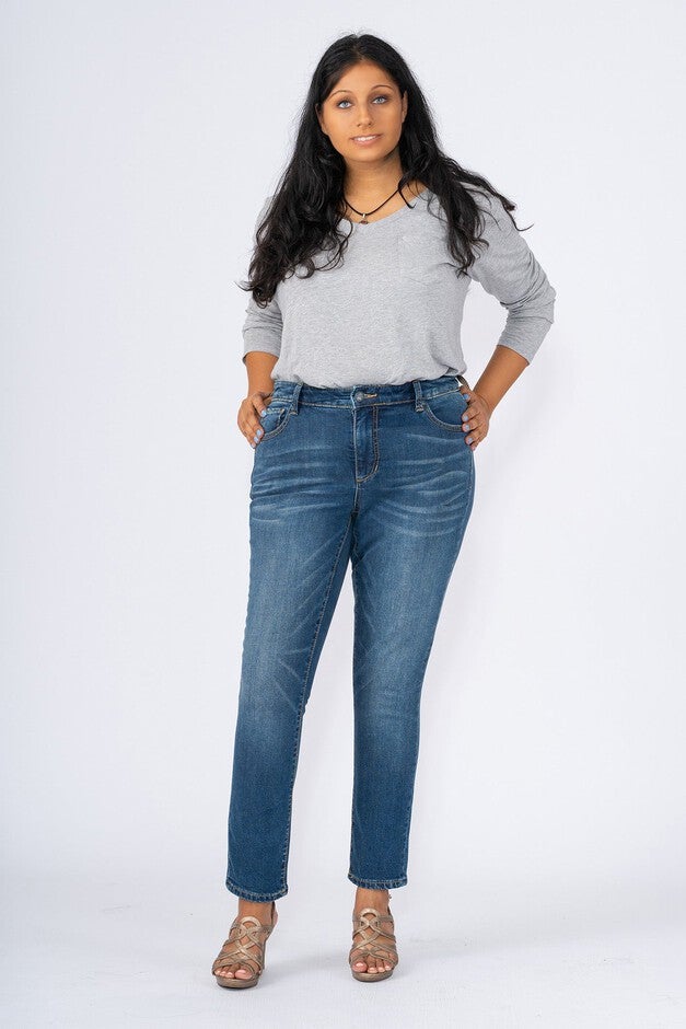 High Rise Ankle Skinny - Haisley, HAISLEY / Medium Wash, hi-res image number null