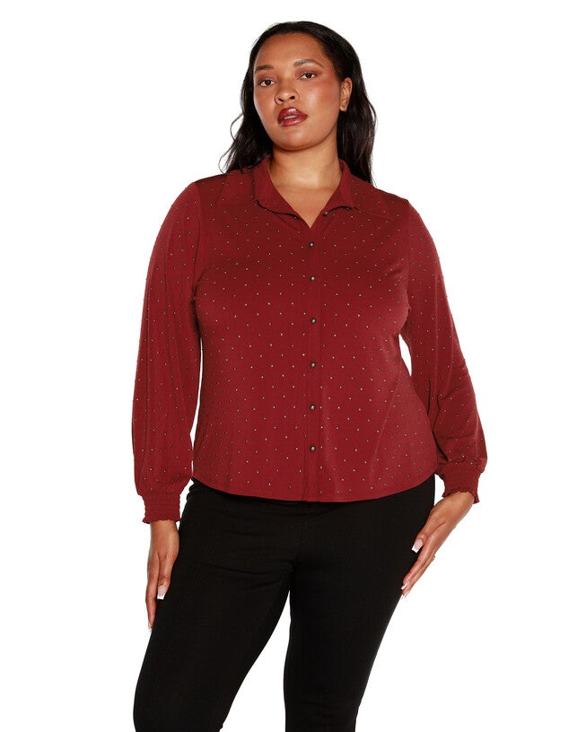 Plus Size Embellished Cap-Sleeve Knit Top, Cobalt / Cobalt, hi-res image number null