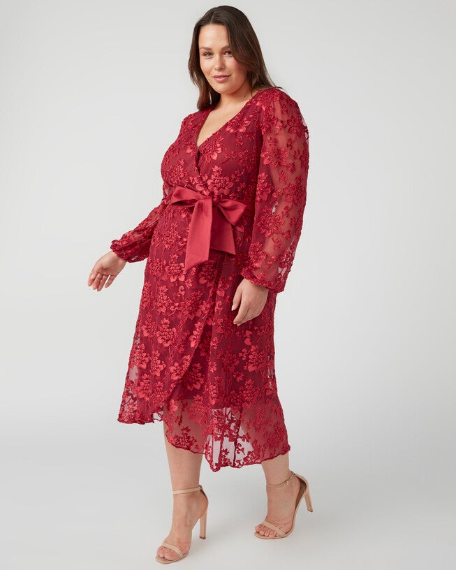 Radiance Glow Dress, Raspberry / Red, alternate image number 2