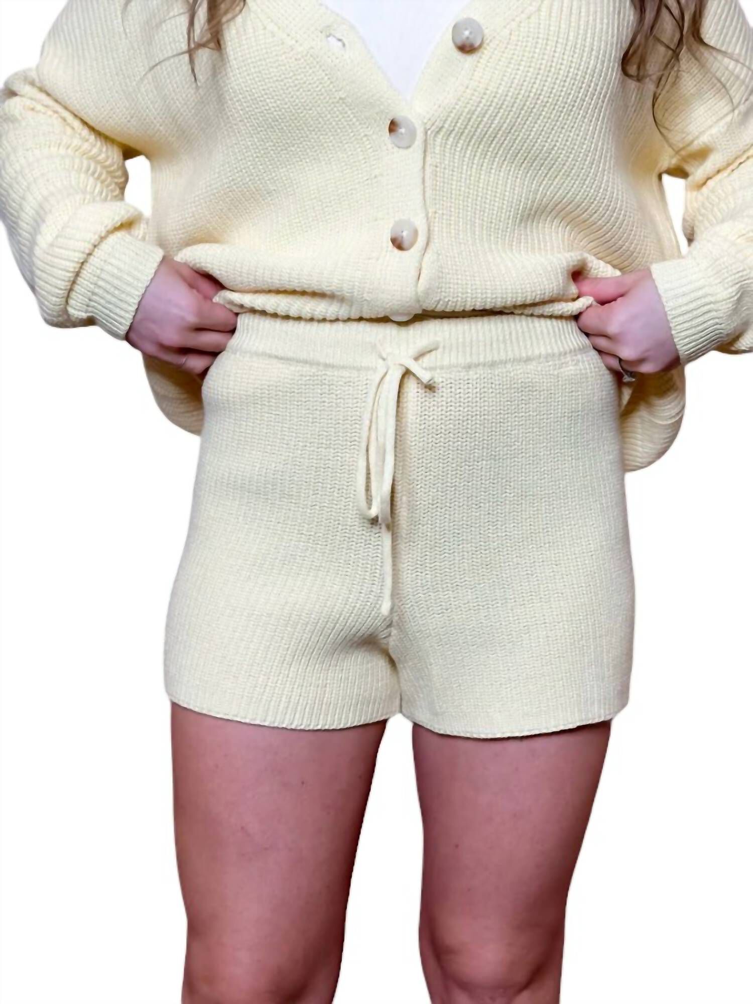 Brianna Sweater Short, Yellow / Yellow, hi-res image number 0