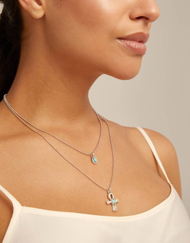 BELIEFS NECKLACE IN SILVER, Silver / Silver, alternate image number null