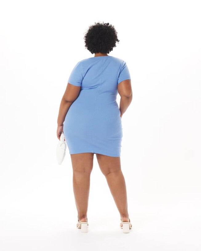 Christian Cotton Ruched Dress, , alternate image number 3