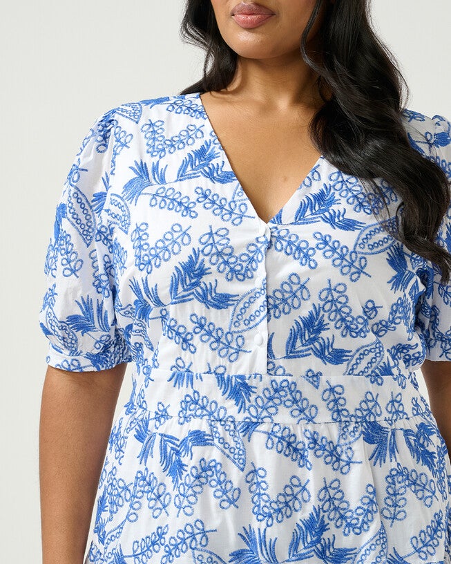 La Croisette Dress, BlueMilk / Royal Blue, alternate image number 5