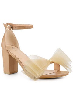Faux Leather Ankle Strap Sandals