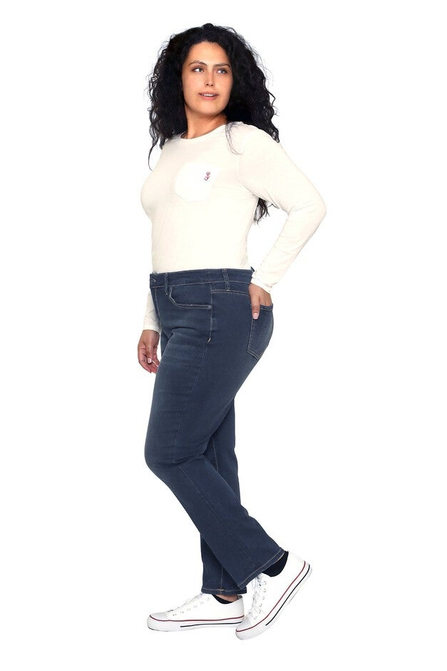 Mid Rise Slim - Daphne, DAPHNE / Dark Wash, alternate image number null