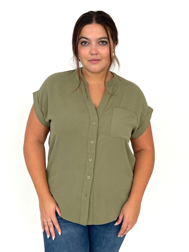 Palo Short Sleeve Button Down - Olive, Olive / Olive Green, hi-res image number 0