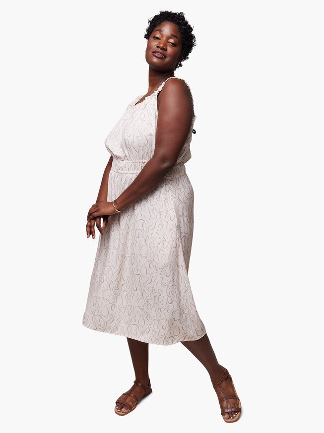 Molly Smocked Ruffle Midi Dress, , alternate image number 5