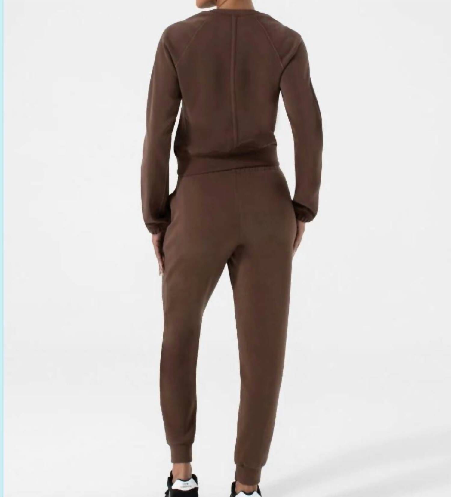 Yuki Sleek Jogger In Chocolate, , alternate image number 3