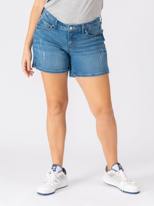 Baylee Side Vent Shorts, GIA / Medium Wash, alternate image number 2
