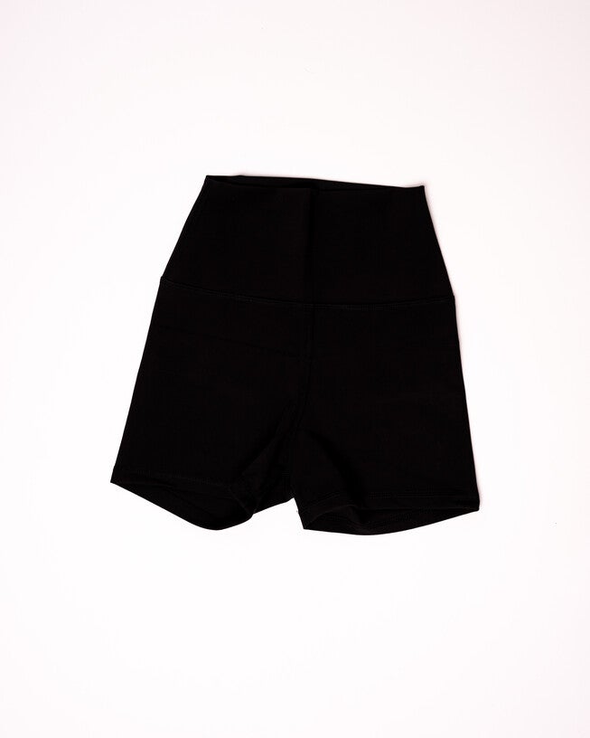 High Waisted Short Shorts, Black / Black, hi-res image number 0