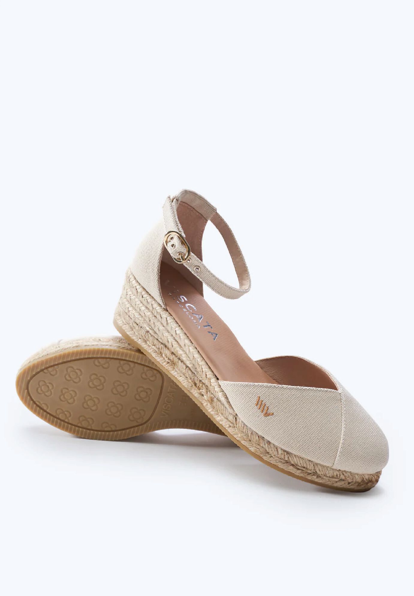 Formiga Canvas Espadrille Wedges, Beige / Beige, alternate image number 1