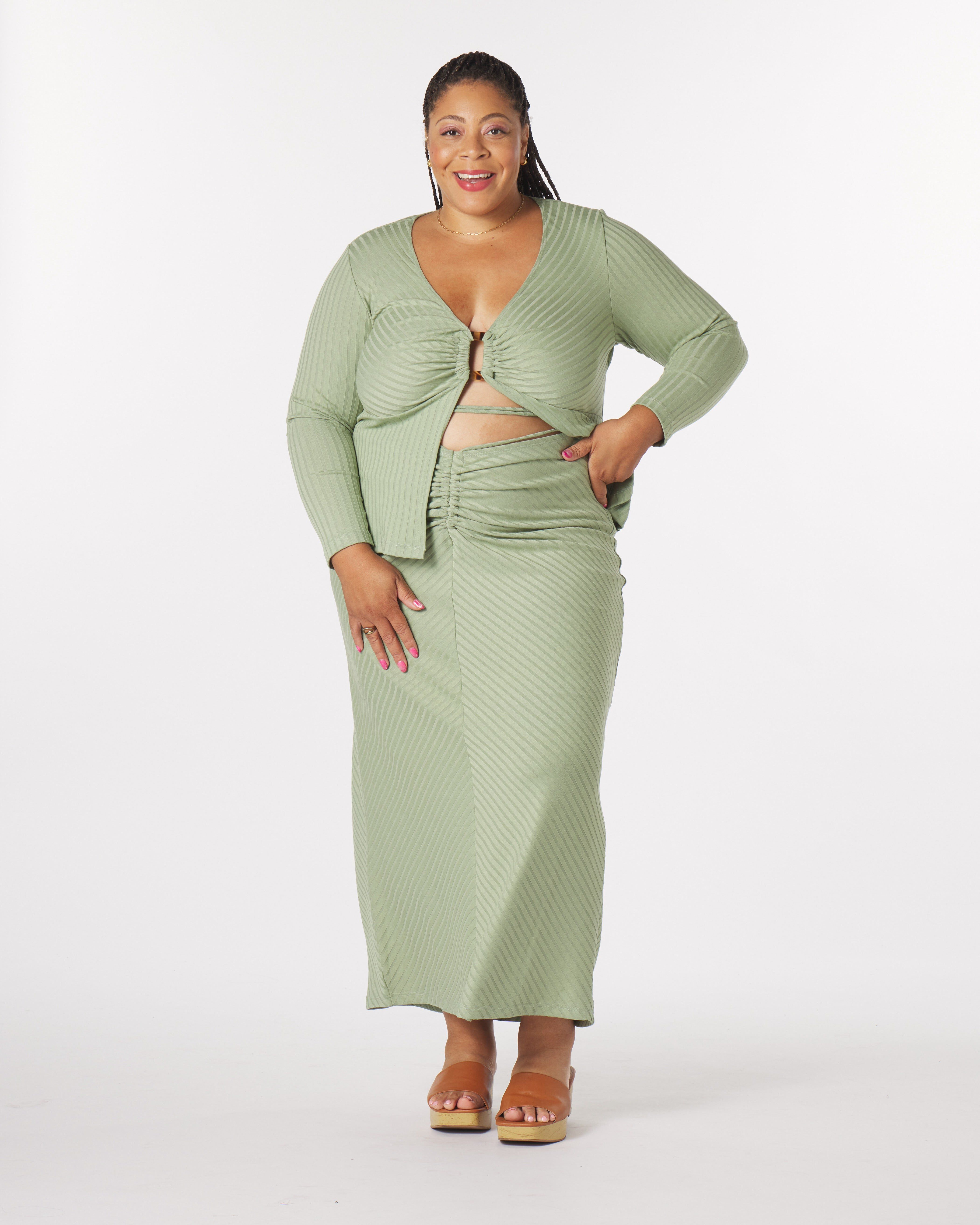 Luna O-Ring Top, Sage / Sage Green, alternate image number 1