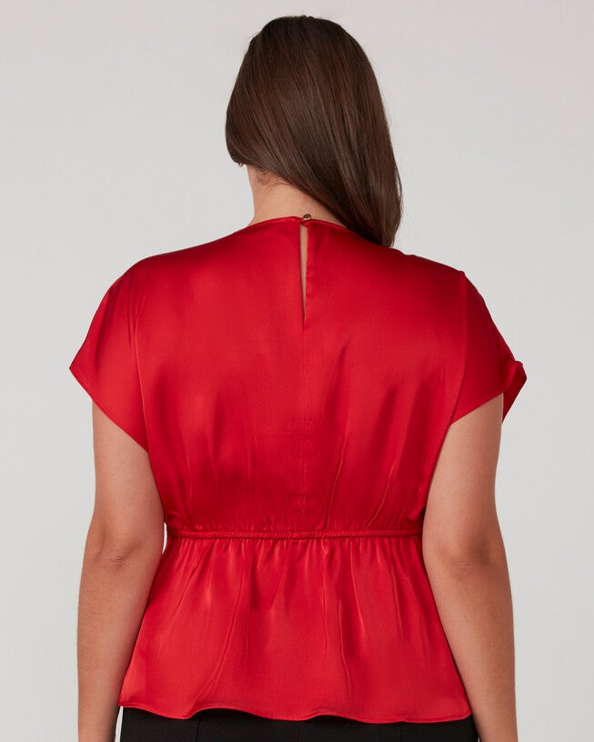 Retreat Empire Line Blouse, Ammolite / Red, alternate image number null