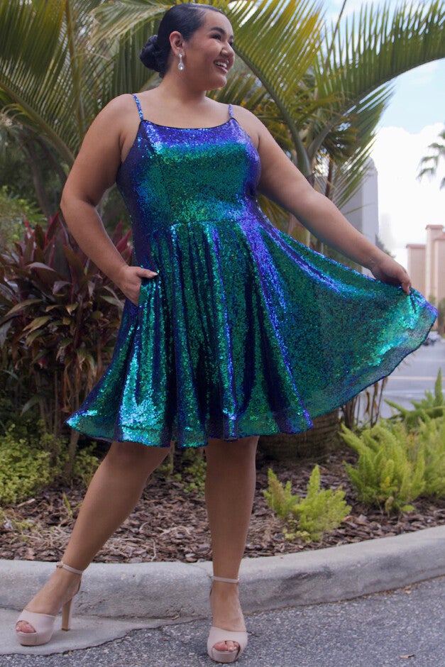Shade Shifter Party Dress, , alternate image number null