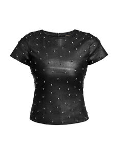 Margot Stretch Leather Tee