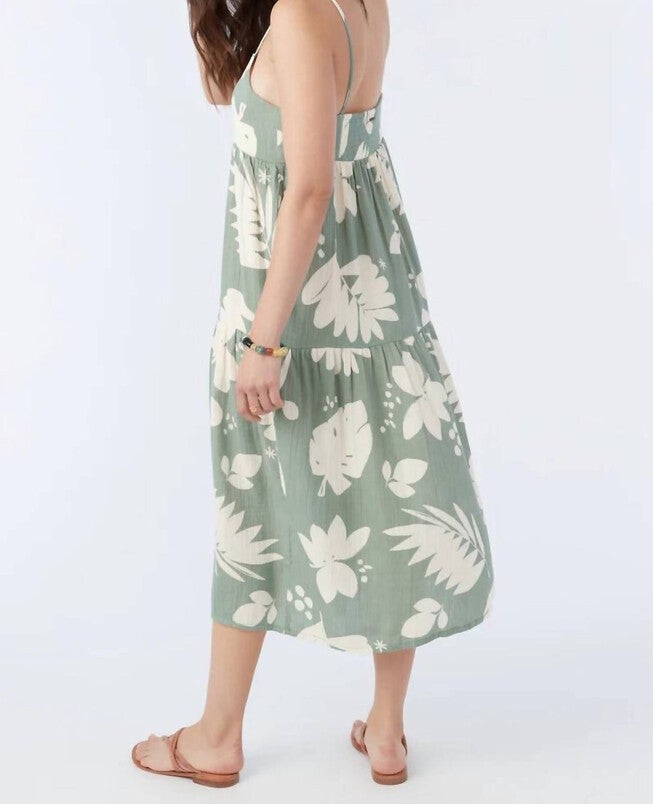 CECILY DRESS IN LILY PAD, Lily Pad / Light Green, alternate image number null