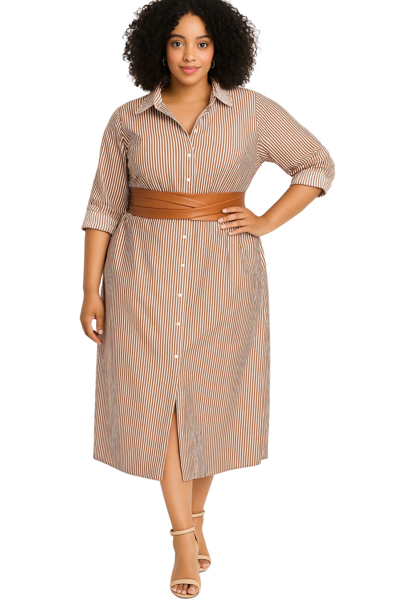 Classic Wrap Belt, Cognac / Tan, alternate image number 4