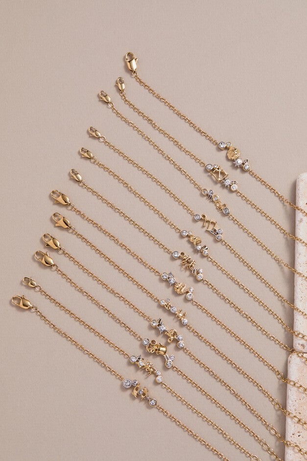 Sagittarius Symbol Inline Bracelet, Two tone / Gold, alternate image number 4