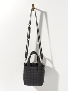 Ezra Quilted Nylon Mini Tote Cross-Body