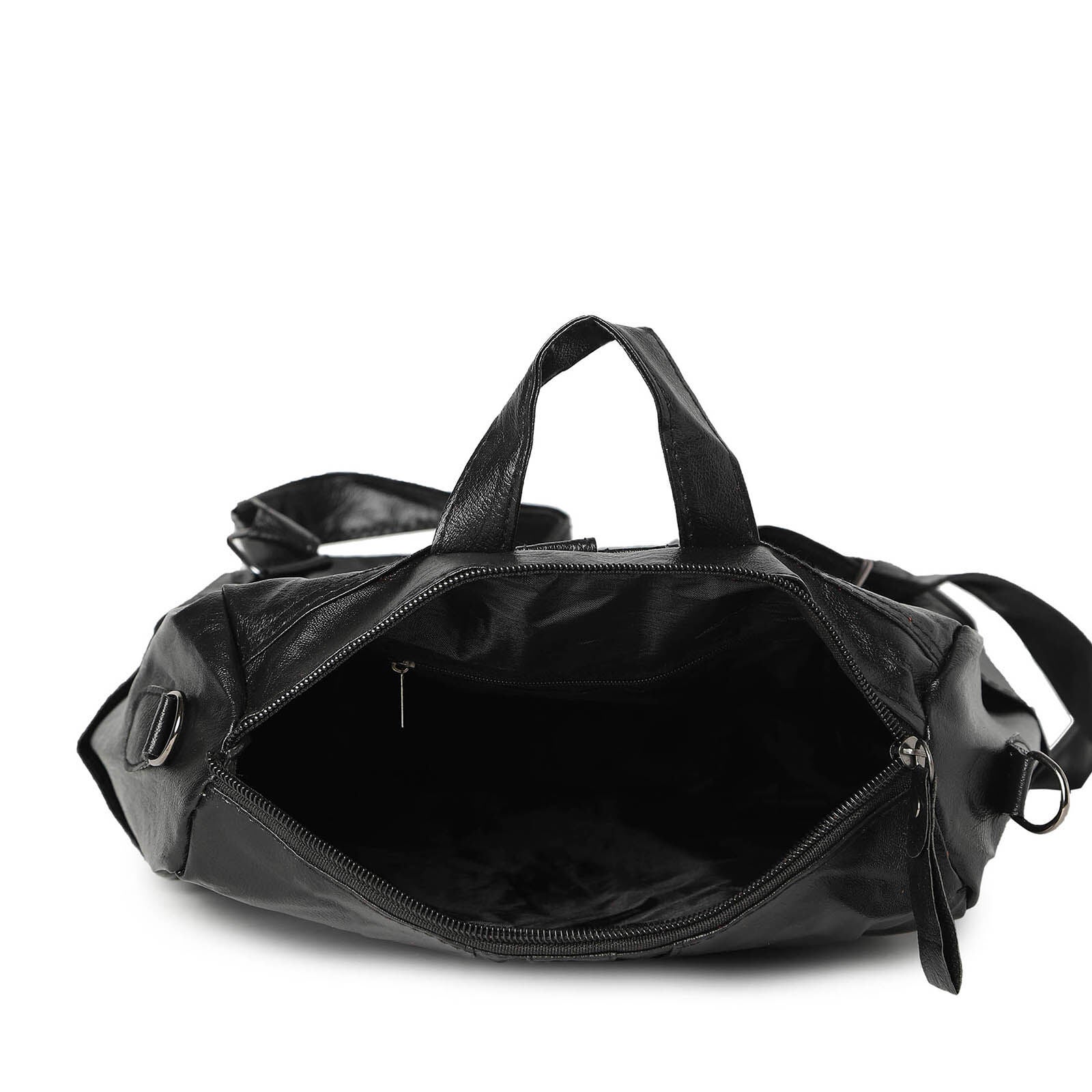 Haute Sauce Women's Double-Zip Backpack, Black / Black, alternate image number 4