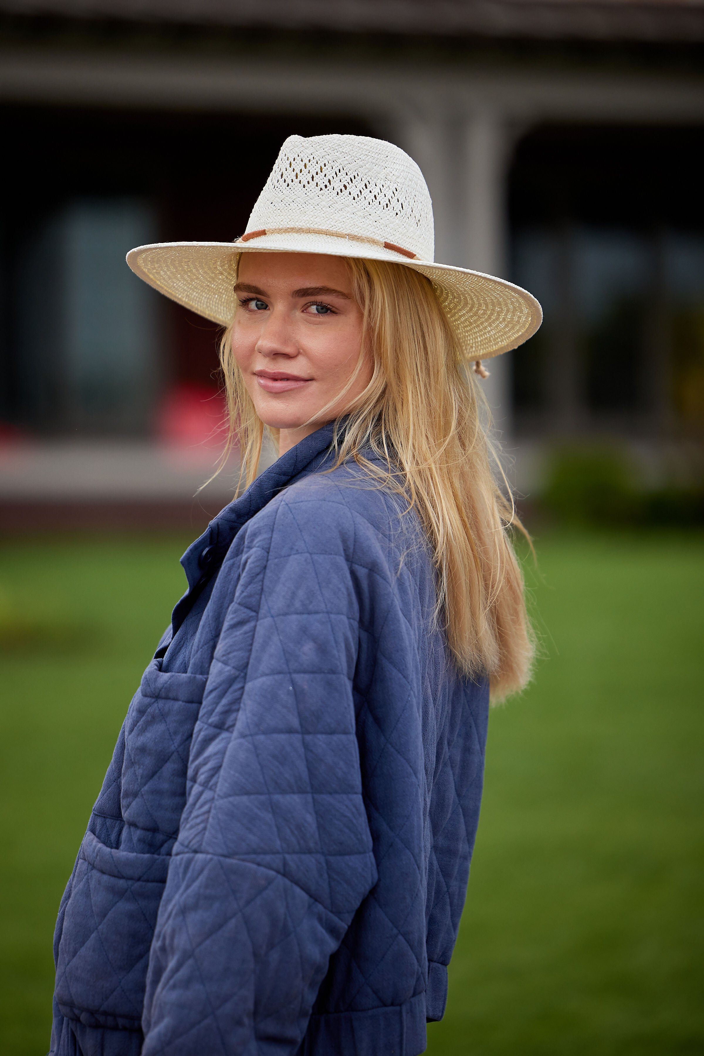 Luxe Packable Sunhat, BleachJute / Ivory, alternate image number 3