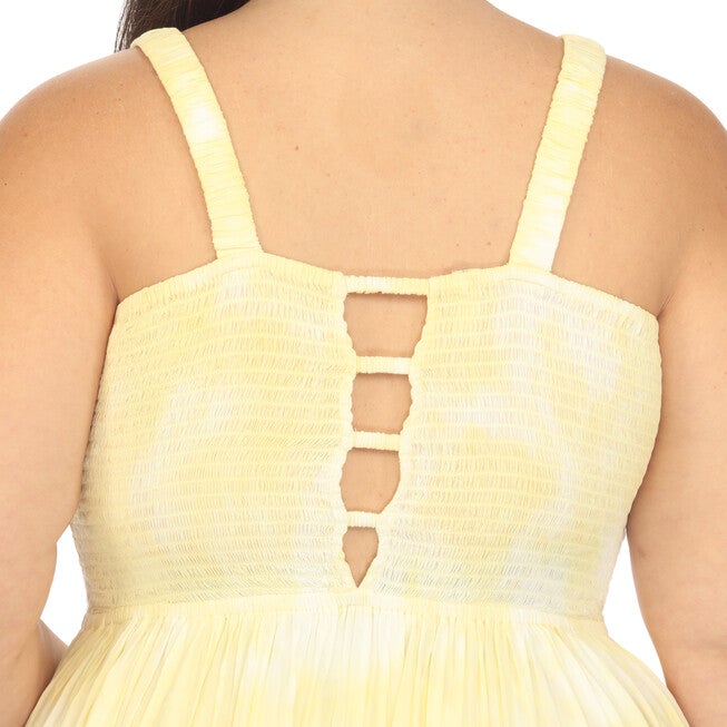 Smocked Ruffle Maxi Dress, , alternate image number null