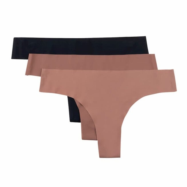 VIP Thong 3-Pack Neutral Bundle, VIP Thong Neutral Bundle Toffee and Tap Shoe Black / Brown, hi-res image number null