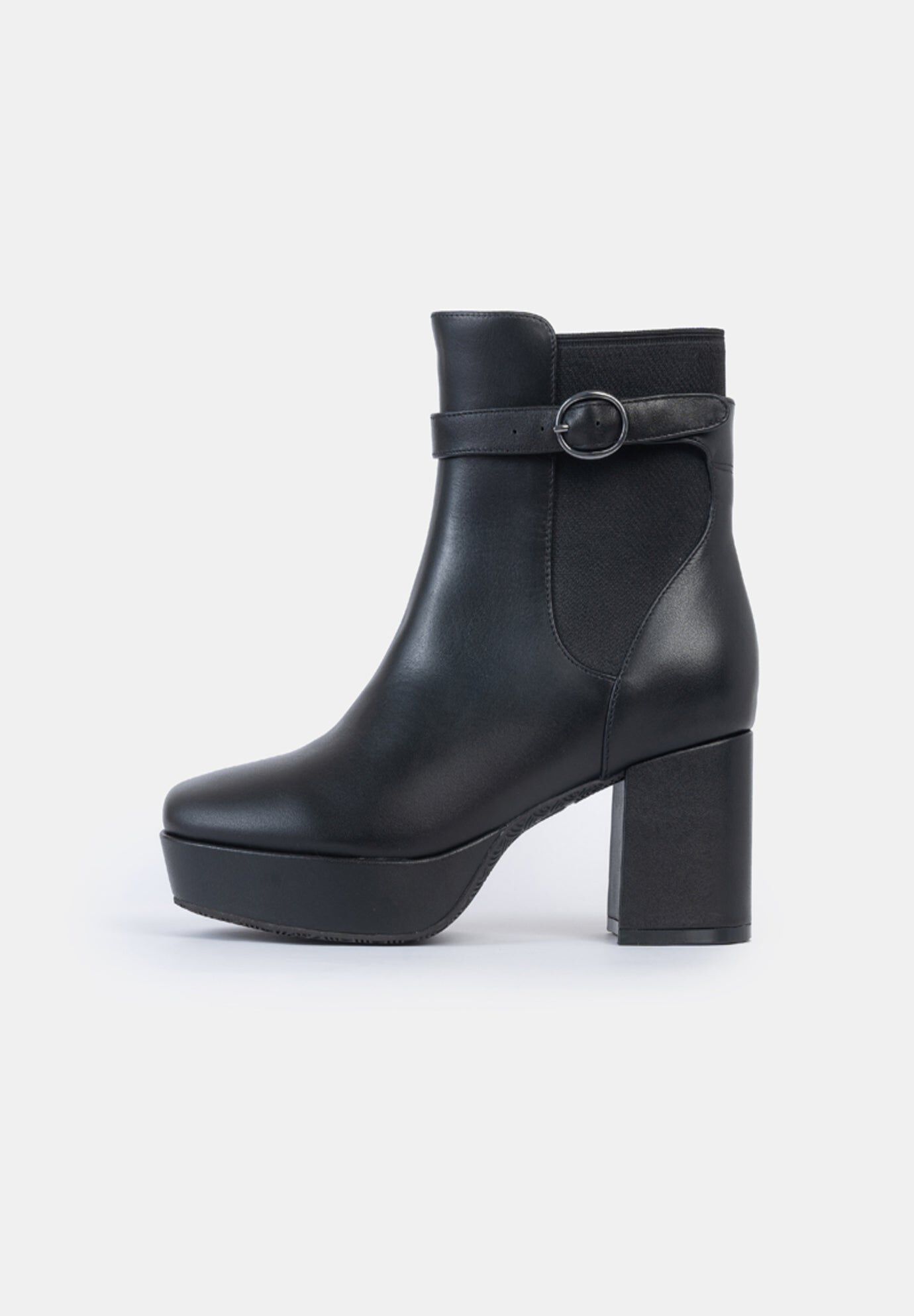 Janis Platform Chelsea Bootie, Black / Black, alternate image number 1