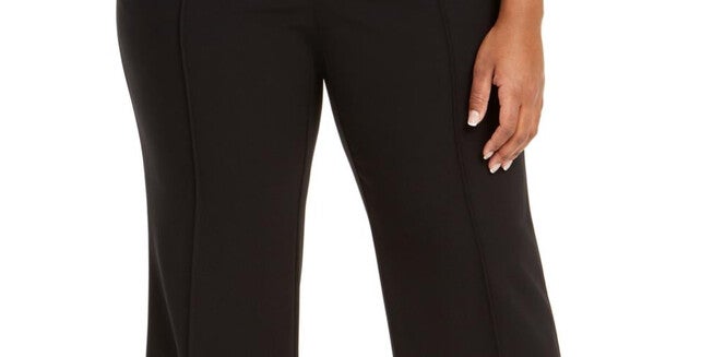 Alfani Women's High Rise Trousers Black 14W, , alternate image number null