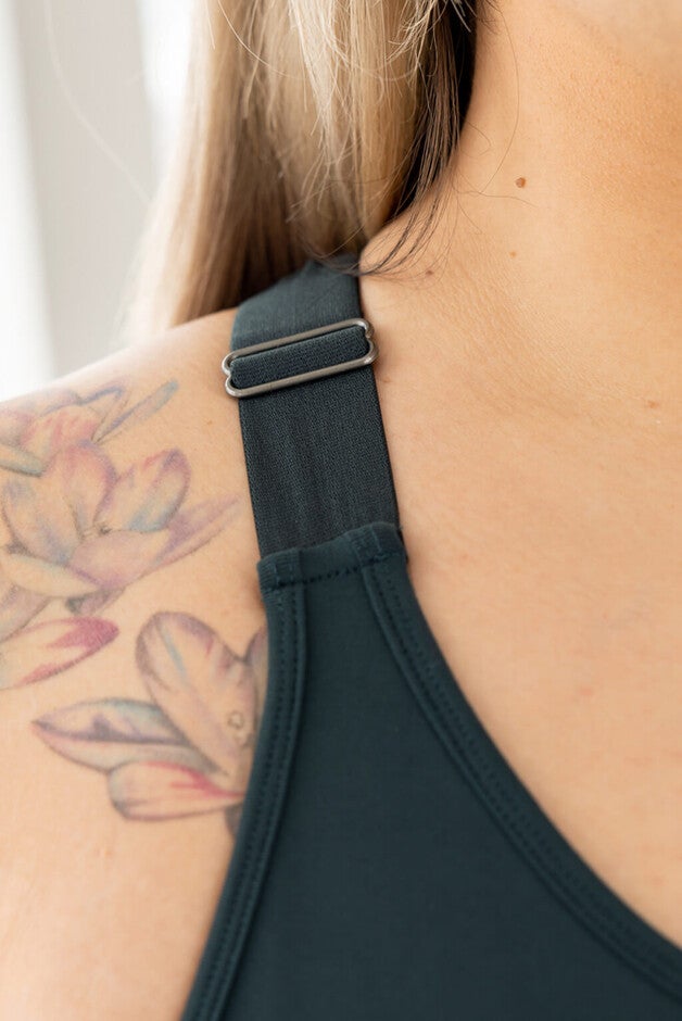 Zip Front Sports Bra, , alternate image number null