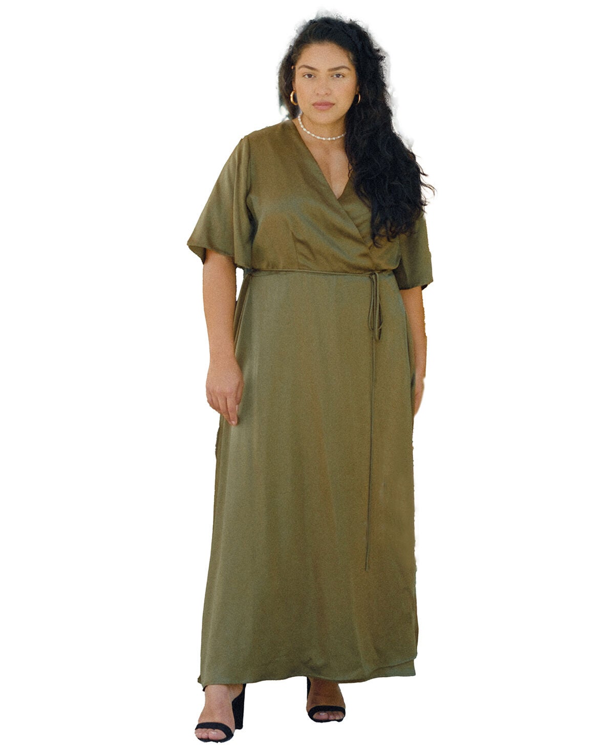 Lola Wrap Dress, Hunter / Hunter Green, hi-res image number 0