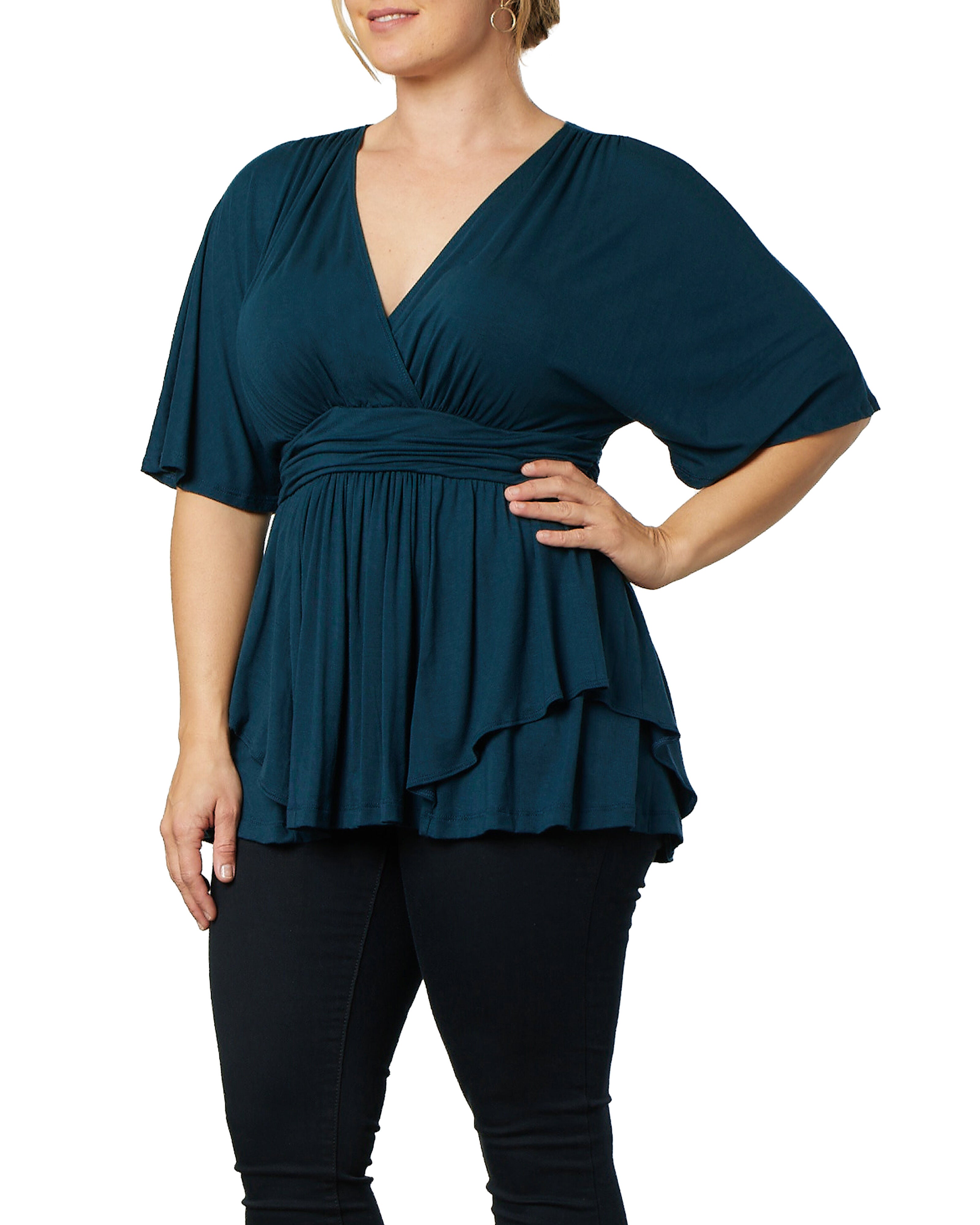 Promenade Top, DEEP TEAL / Teal, alternate image number 3