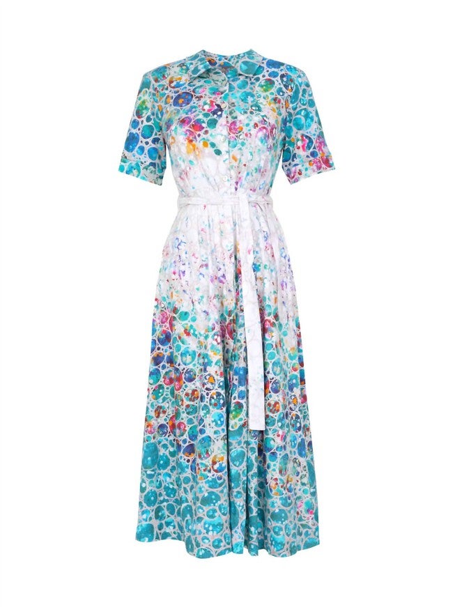 WOMEN'S DIMENSION 44 DRESS IN MULTI, Multi / Light Blue, hi-res image number null