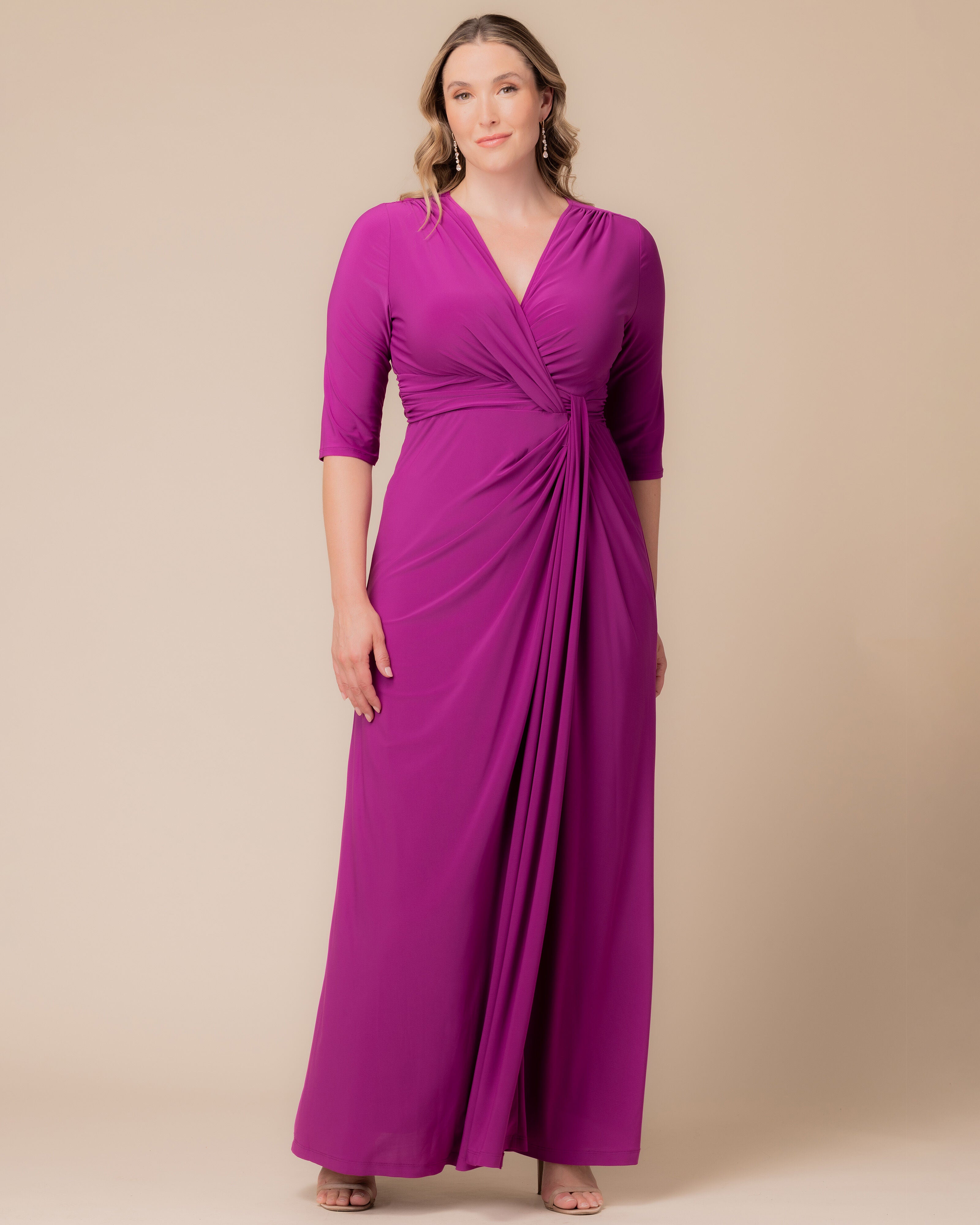 Evening Romance Gown, MAGENTA / Magenta, alternate image number 1