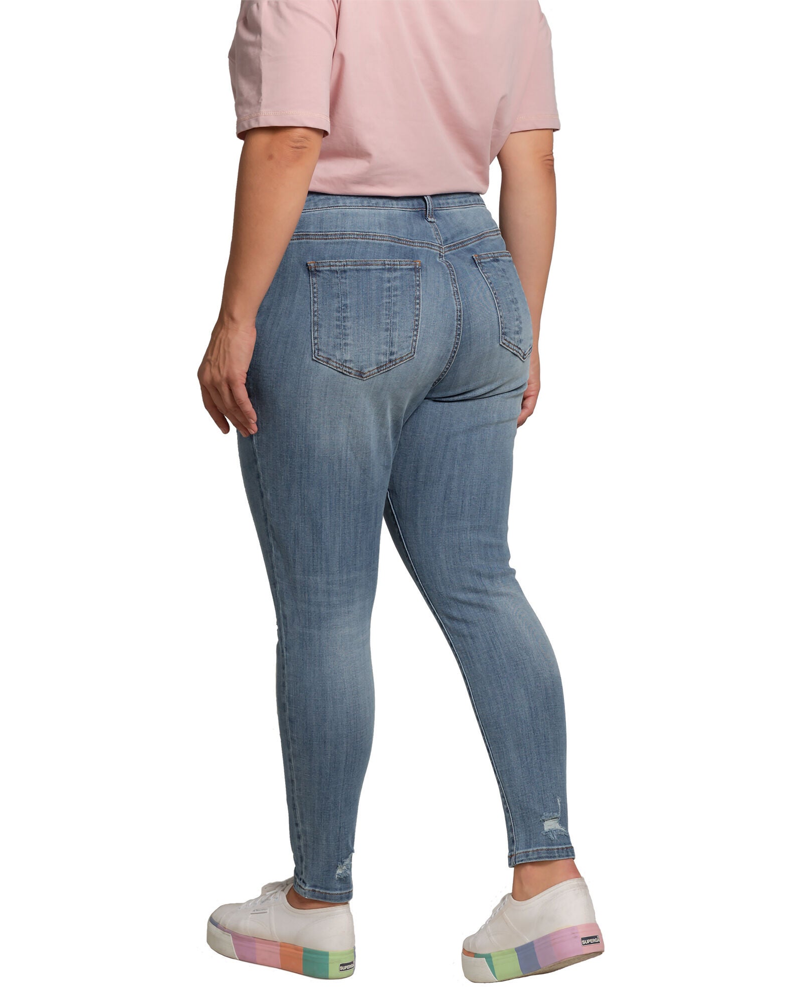 Standards & Practices Slight Ripped Skinny Jeans, 3221TUNDERBL / Navy, alternate image number 4