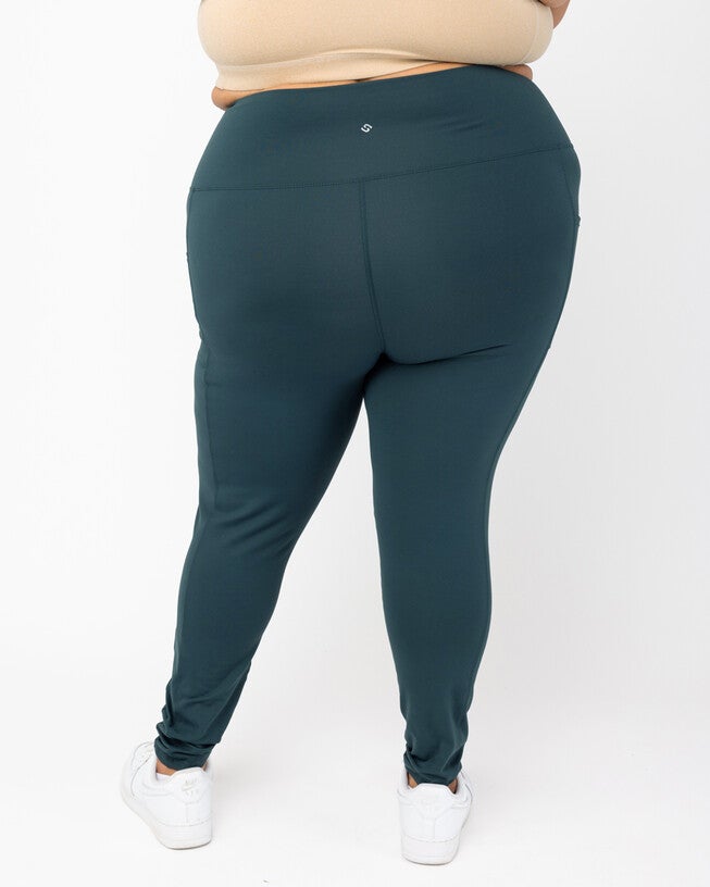 SuperHold™ Pocket Leggings, Evergreen / Forest Green, alternate image number null
