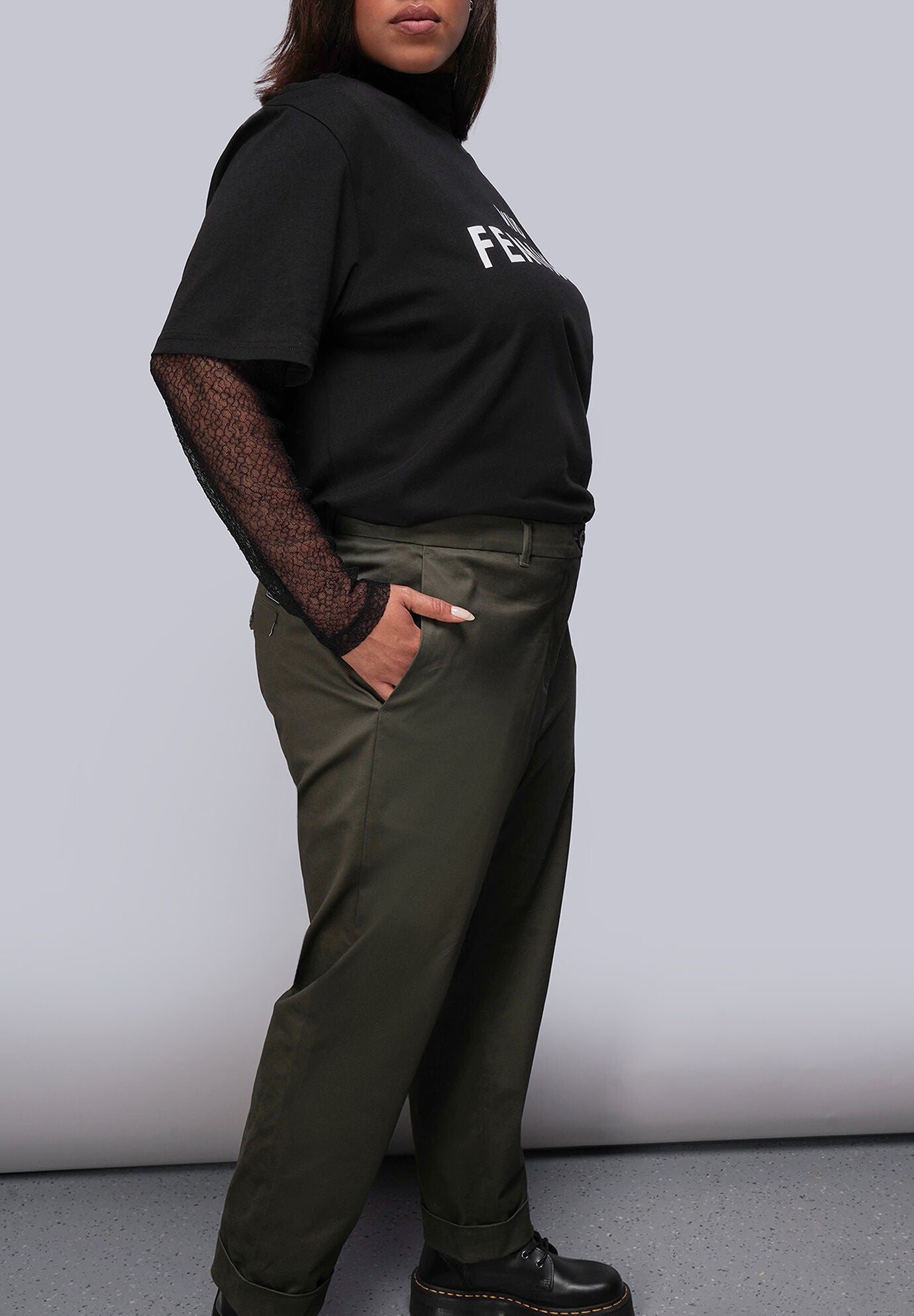 The Essential Trouser, SPRUCE / Forest Green, alternate image number 1