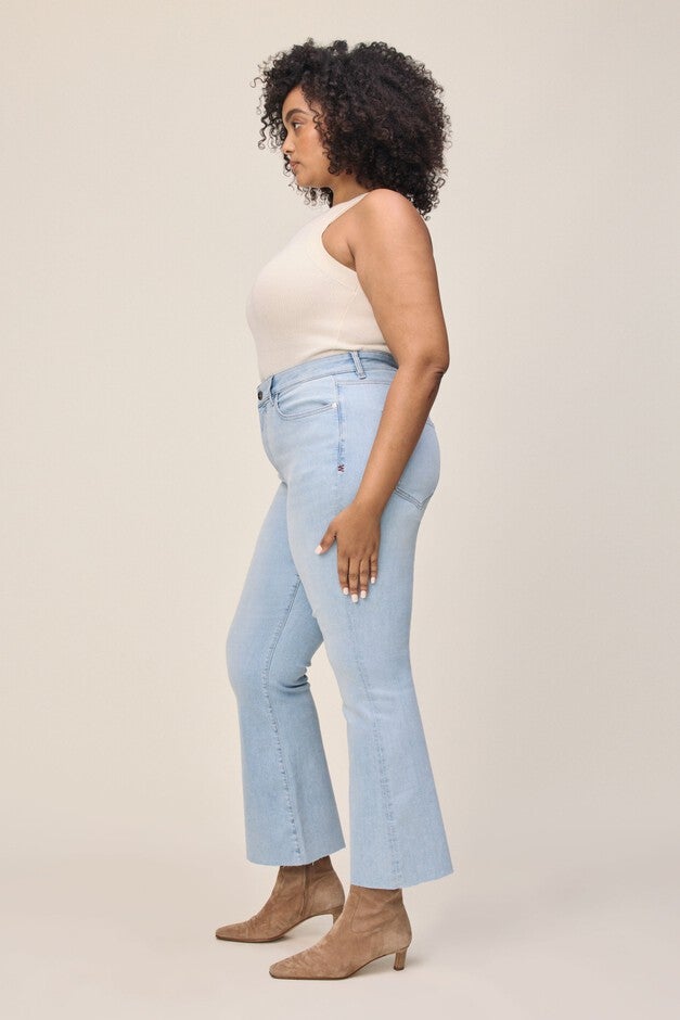 PSP PLUS - CROP BOOTCUT JEANS | CRUSH, CRUSH / Light Blue, alternate image number 1