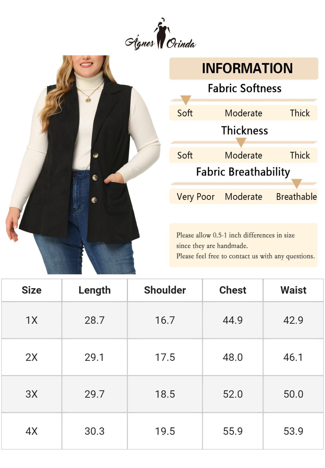 Lapel Suede Utility Vest, Black / Black, alternate image number 4