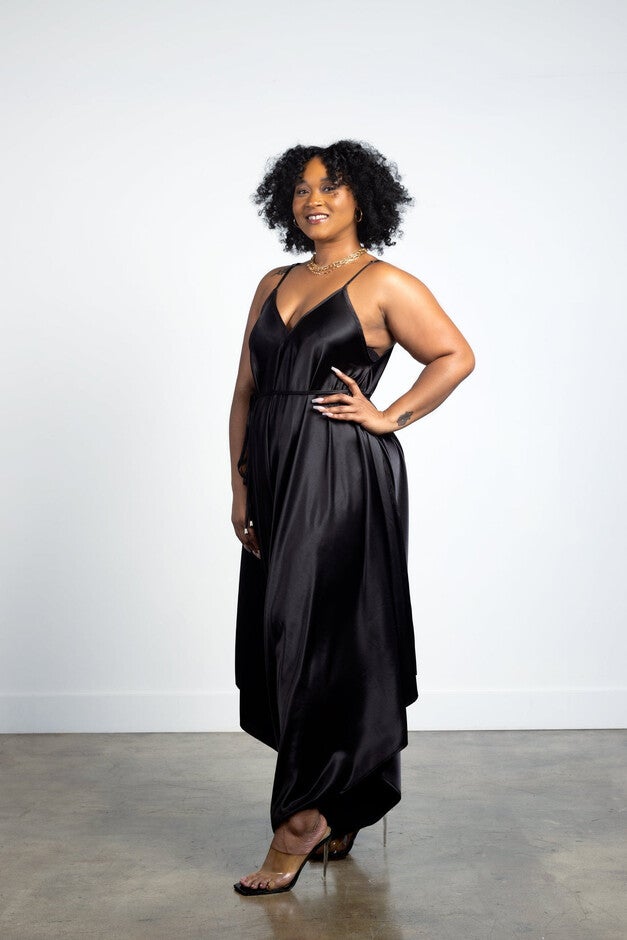 Leona Jumpsuit Tall, Black / Black, alternate image number 2