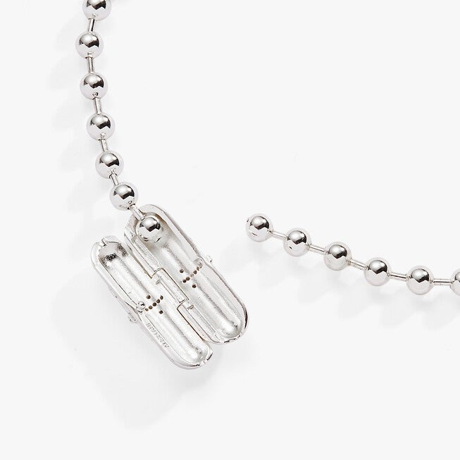 Wings with Cross Barrel Closure Bracelet, Silver / Silver, alternate image number 2