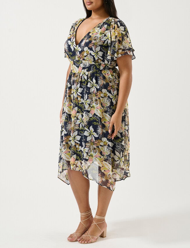 Wilsons Prom Dress, Print / Navy, alternate image number 2